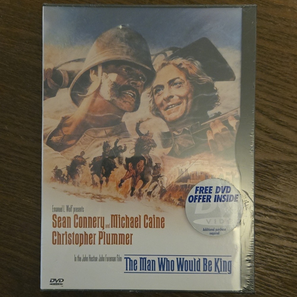 Warner Home Video DVD The Man Who Would Be King Connery Caine Huston PG 1975